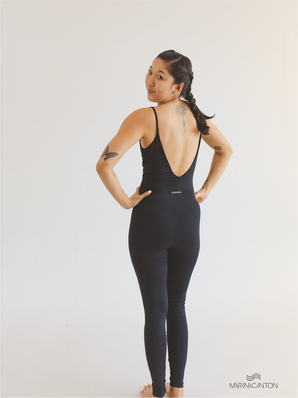 Macacão Bio Light Alcinha Costas V com Shorts Interno Clássicos Preto