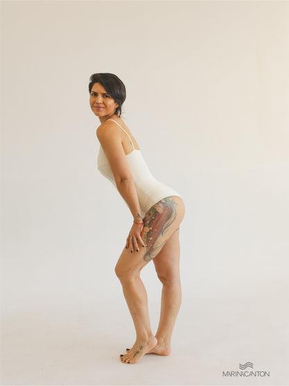 Body Maiô Bio Light Duplo de Alcinha Clássicos Off White