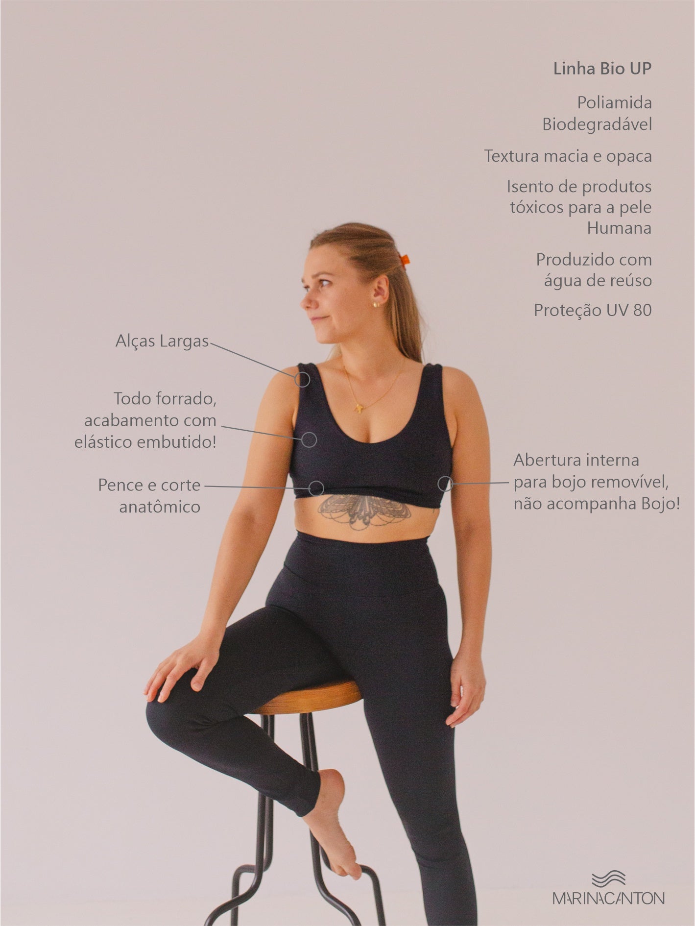 Top Bio UP Compress Confort Preto