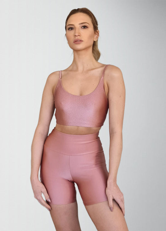 Shorts Spirit Cintura Alta Rose