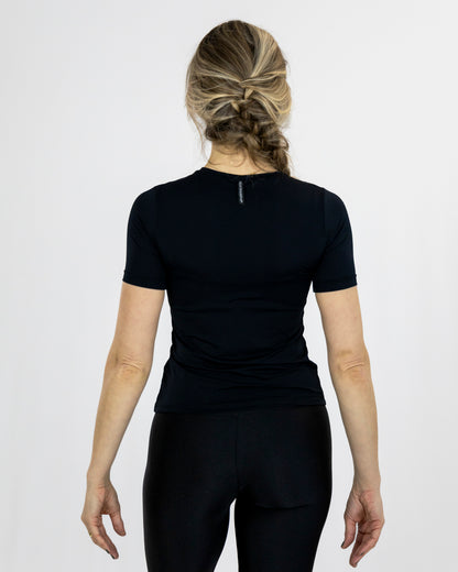 Blusa Breathe Manga Curta Preta