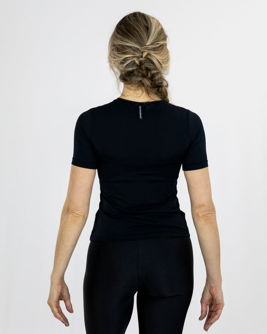 Blusa Breathe Manga Curta Preta