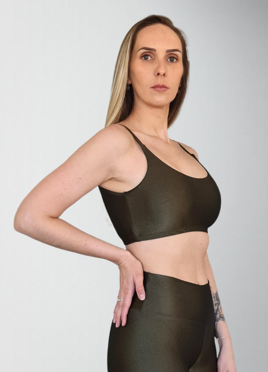 Top Spirit Light Alcinha Costas V Oliva