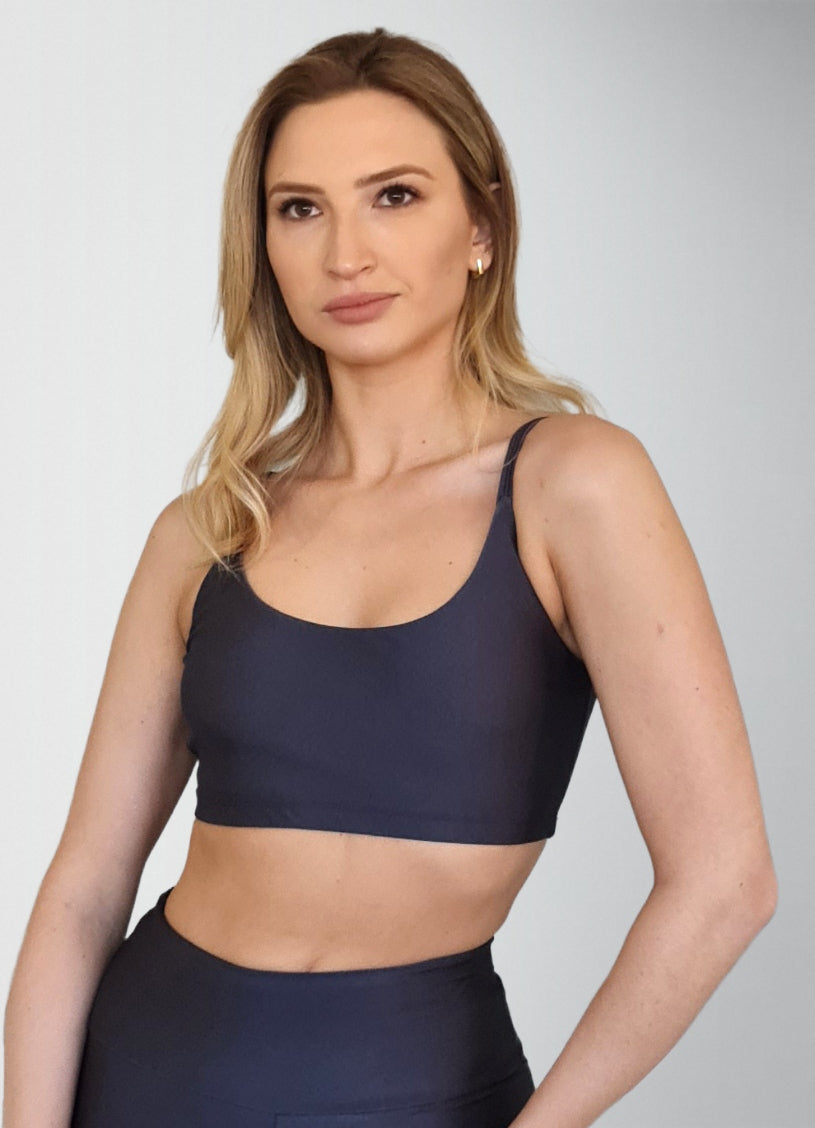 Top Spirit Alcinha Costas V Chumbo