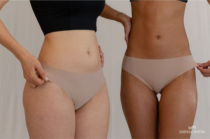 Calcinha Pele, Tanga, Sem Costura - Cor: chocolate