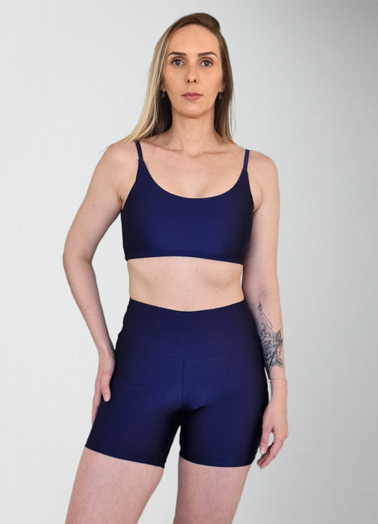 Shorts Spirit Cintura Alta Marinho