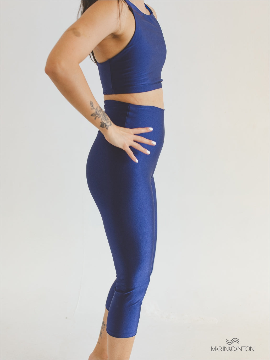 Legging Capri Spirit Cintura Alta Marinho