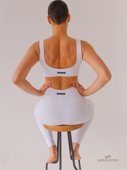 Legging Bio UP Compress Cintura Alta Branca