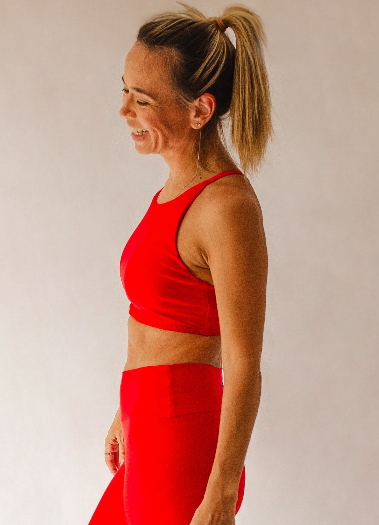 Top Spirit Light Alça Cruzada Vermelho