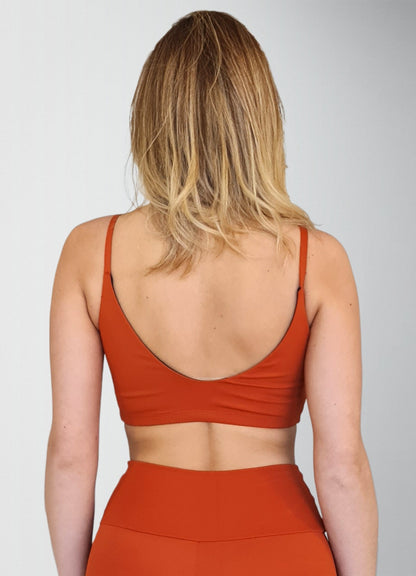 Top Bio Up Compress Alcinha Costas V Terracota