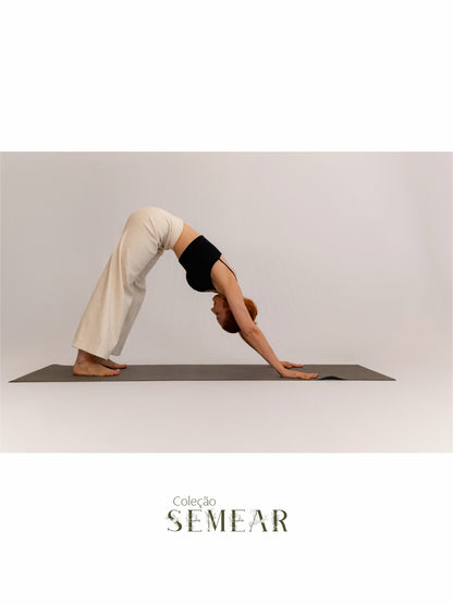 Calça Pantacourt Semear Canelado Linho