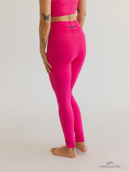 Legging Bio Light Cós Alongado com Shorts Interno Colors Rosa Choque