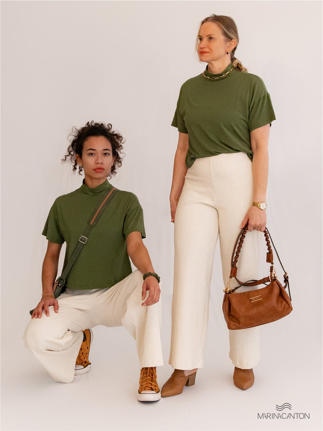 Calça Pantacourt Semear Canelado Linho