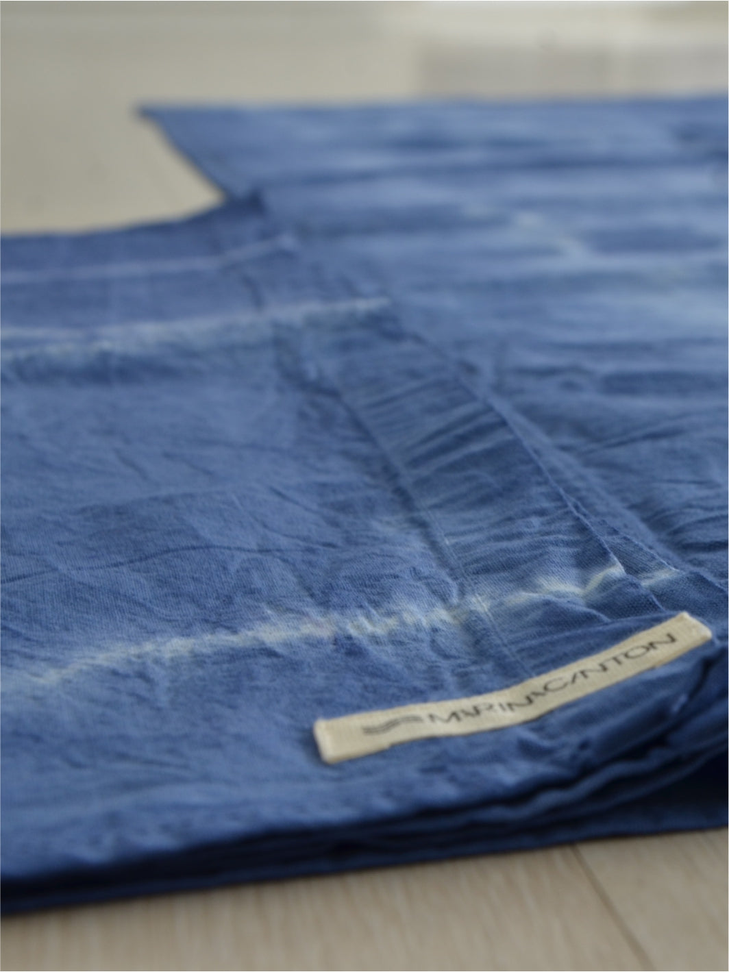 Toalha de Ajuste 100% Algodão com Tingimento Artesanal - Tie Dye Azul Mar