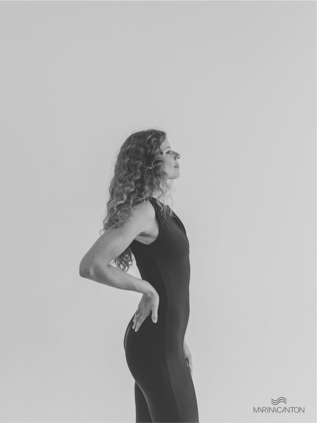 Macação Spirit Pilates com Zíper Preto